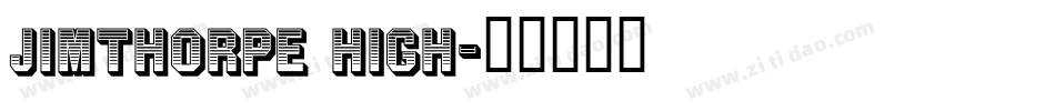 JimThorpe High字体转换
